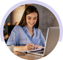 girl with laptop